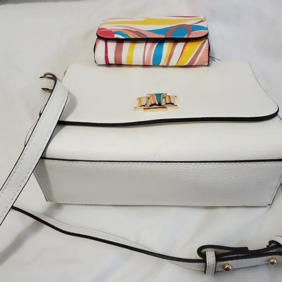 INC INTERNATIONAL CONCEPTS Women's Sibbell 2-1 Crossbody Bag White - Picture 7 of 8